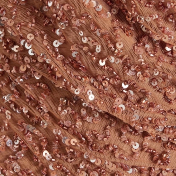 🆕⭐Retrofete bronze mocha Mich sequin mini dress - Picture 3 of 9